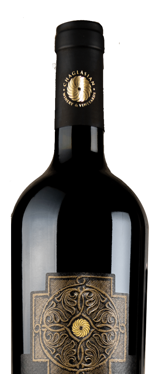 Chaglasian Winery & Vineyard Winery wine bottle closeup Chaglasian Winery & Vineyard Winery wine bottle closeup